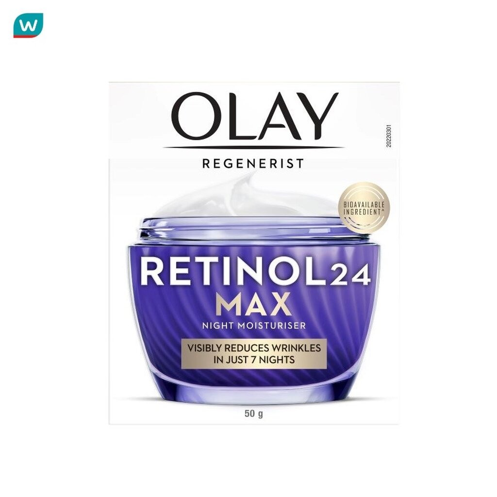 Olay โอเลย์ รีเจนเนอรีส เรตินอล24 แม็กซ์ ไนท์ มอยส์เจอร์ไรเซอร์ 50 กรัม