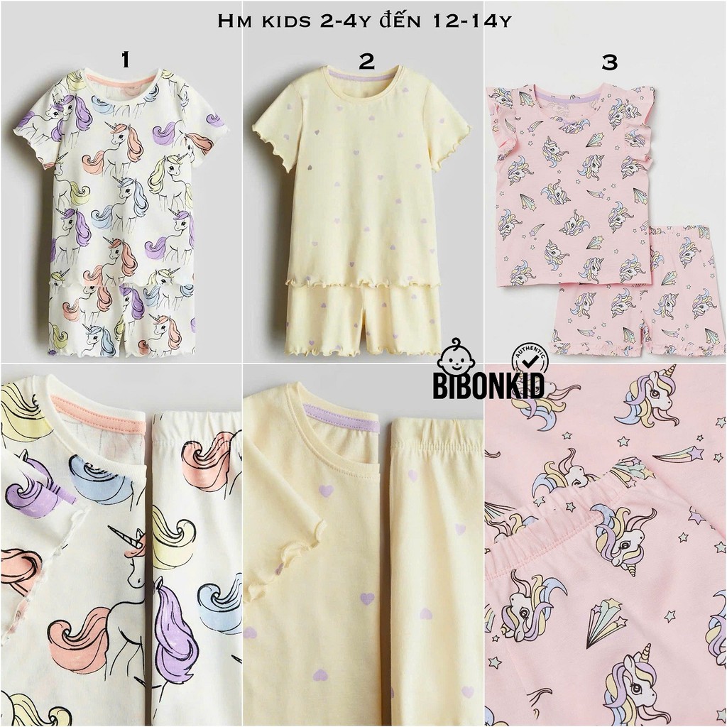 [Bibonkid] ชุดบราผ้าฝ้ายสําหรับเด็กผู้หญิงตัวใหญ่ HM 2-4y ถึง 12-14y