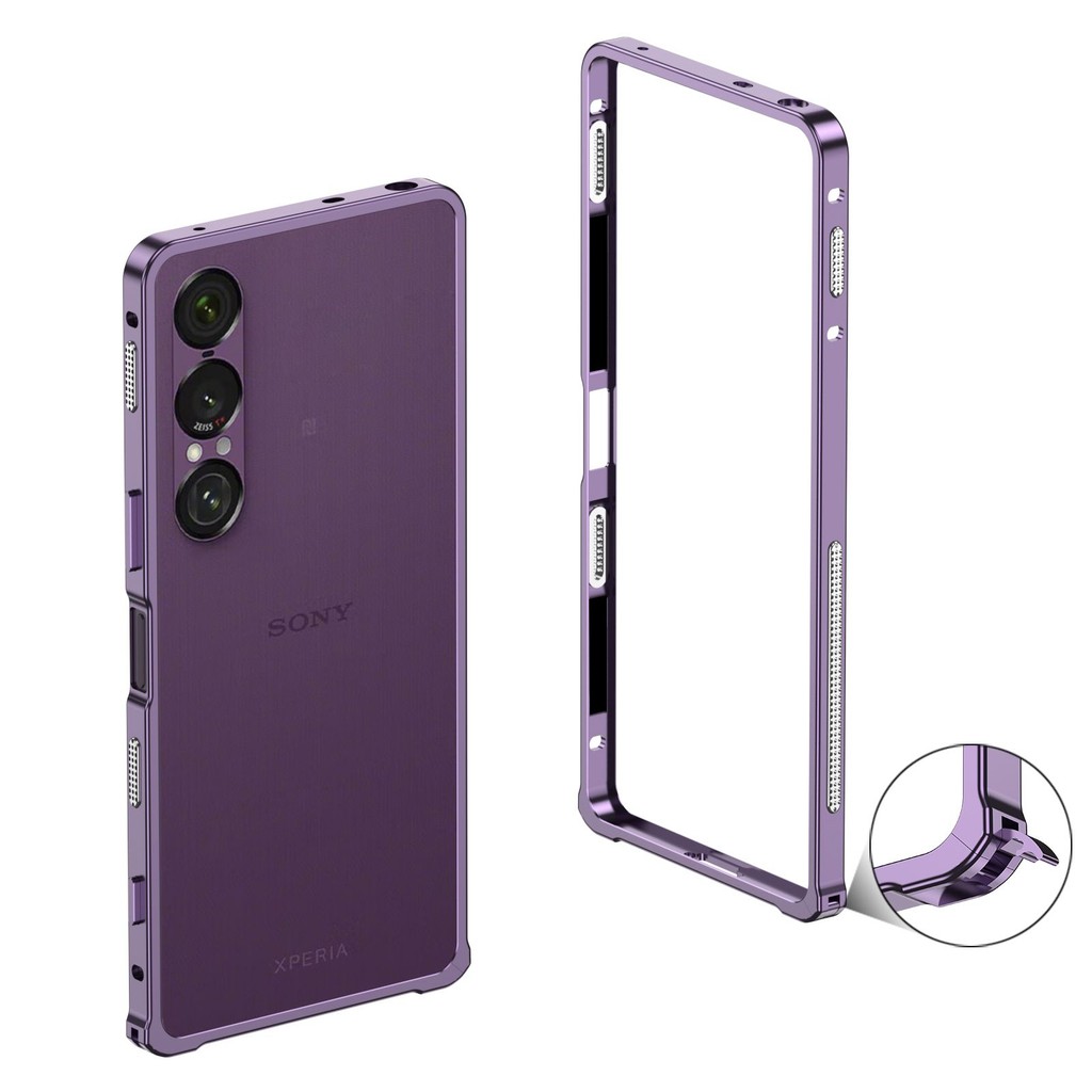 เคสโทรศัพท์โลหะบางเฉียบสําหรับ Sony xperia 1 VI VII การกระจายความร้อนกรอบเปลือยสแตนเลส Seahorse หัวเข็มขัดการออกแบบเคสป้องกัน - รูปที่ 6
