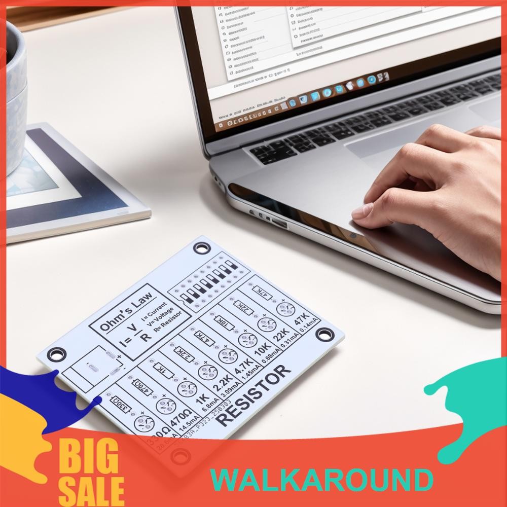 Ohms Law DIY ชุดฝึกบัดกรี DIY โครงการวงจรอิเล็กทรอนิกส์ตัวต้านทานกระดานการเรียนรู้การสอนอิเล็กทรอนิก