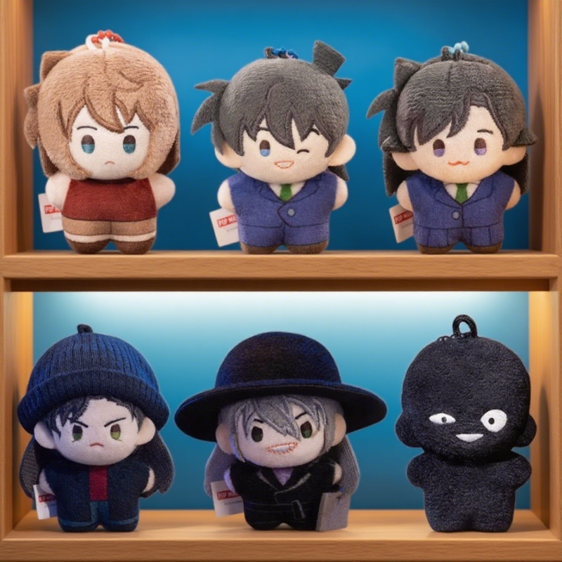 POPMART Detective Conan 5 ซม. Pocket Plush Series Mystery Box จี้ของขวัญอินเทรนด์