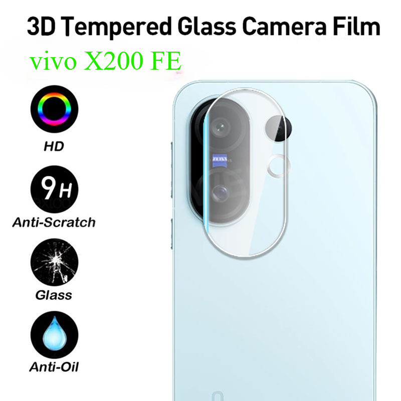 3 ชิ้นกล้องเลนส์ป้องกันฟิล์มสําหรับVivo V60 Lite X200 FE Pro Mini FE Ultra S30Pro IQOO 15 4G 5G HDใสกระจกนิรภัยFullปกป้องปกหลังเลนส์กล้องฟิล์ม