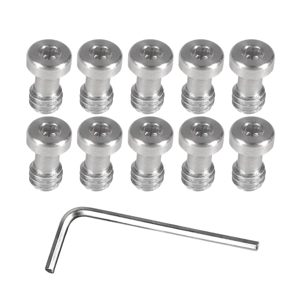 XT-XINTE 1/4-20 สกรูกล้องเกลียวสําหรับแผ่นปลดเร็วสกรูกล้องหกเหลี่ยมสแตนเลส