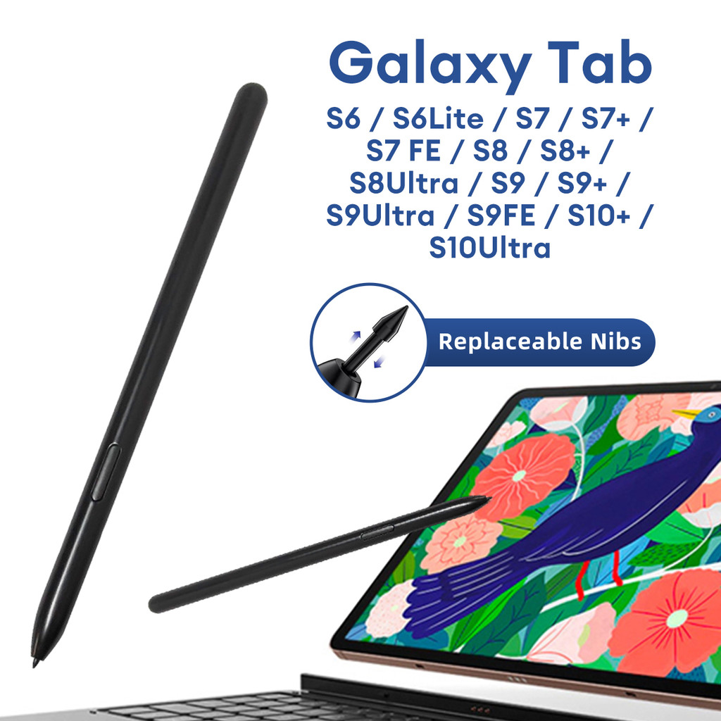 Samsung Galaxy Tab S6 S7 S8 S9 S10 ปากกา Tab S6 Lite ดินสอปากกา Stylus เปลี่ยนเคล็ดลับ