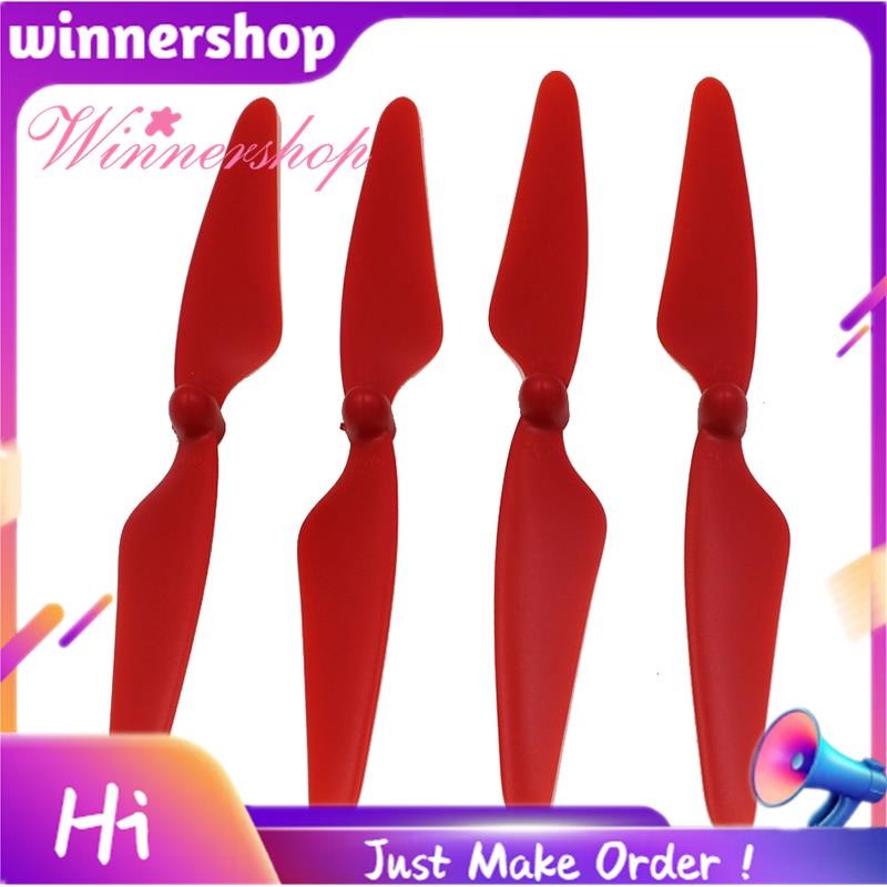 4 ชิ้นสําหรับ H501S X4 RC ใบพัดใบพัด 2CW/2CCW, สีแดง