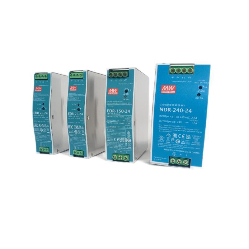 MW Ready Stock MW Switching Power Supply HDR-15-12/EDR-240-24 Transformer 220 ถึง 24V/12V/48V