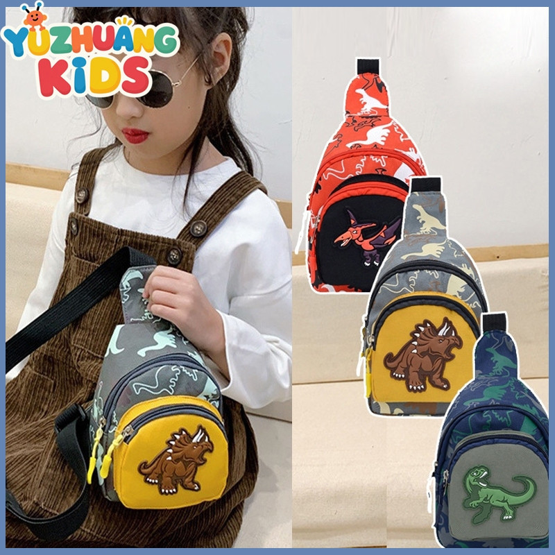 [จัดส่งกรุงเทพ]กระเป๋าไดโนอาเซอร์ Crossbody 5-12Y กระเป๋าไหล่เด็กท่องเที่ยวขนาดเล็ก
