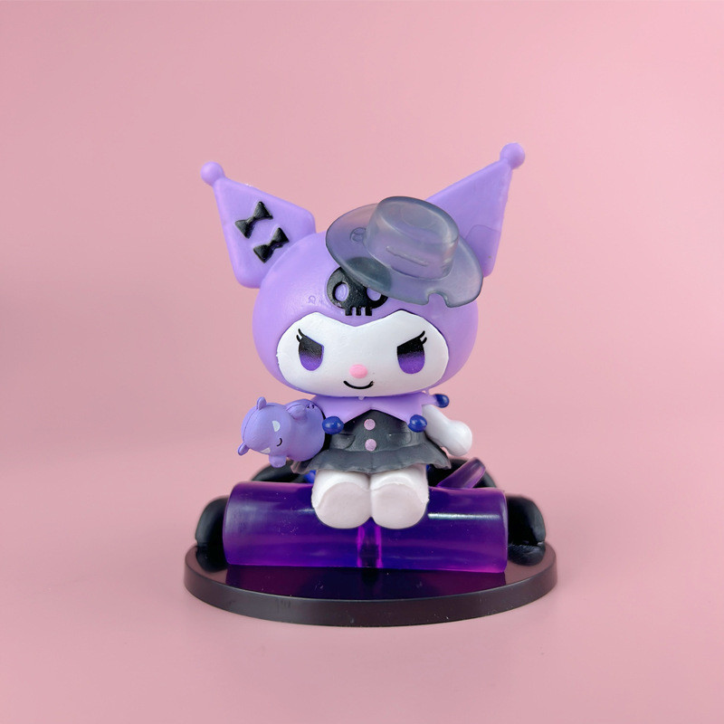 คลังสินค้าพร้อม จัดส่งทันที Sanrio Kuromi Werewolf Kill Mystery Box Figure Girl Gift Jewelry