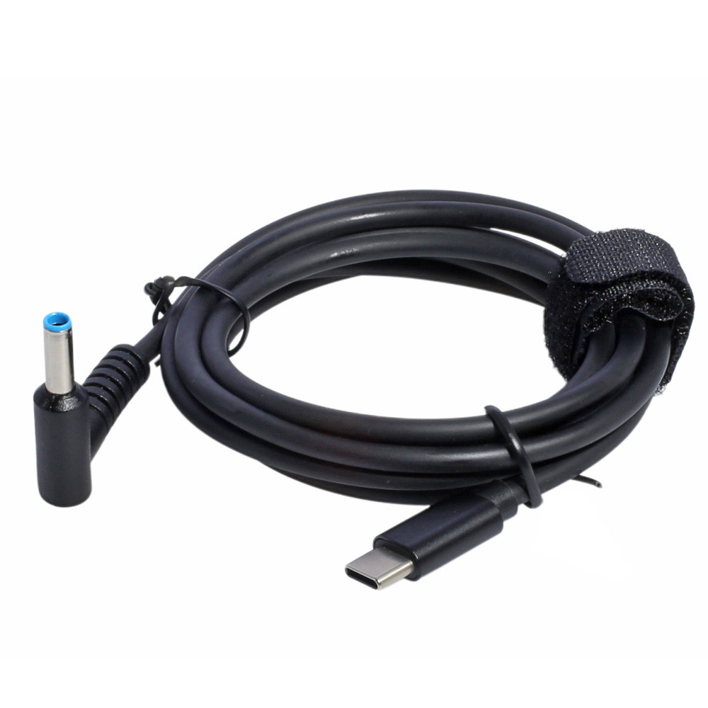 PD Type-C ถึง 4.5 * 3.0 แล็ปท็อป 65W สายชาร์จเหมาะสําหรับ HP ProBook X360 Charger 65W อะแดปเตอร์สาย 