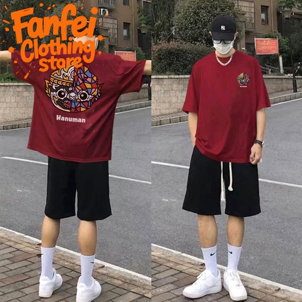 (จัดส่งตลอด 24 ชั่วโมง)Fanfei เสื้อยืดคอกลมแขนสั้น ลาย หนุมาน บีลีฟ Cotton 100%⚡️ใส่สบายและดูดีมาก⚡️