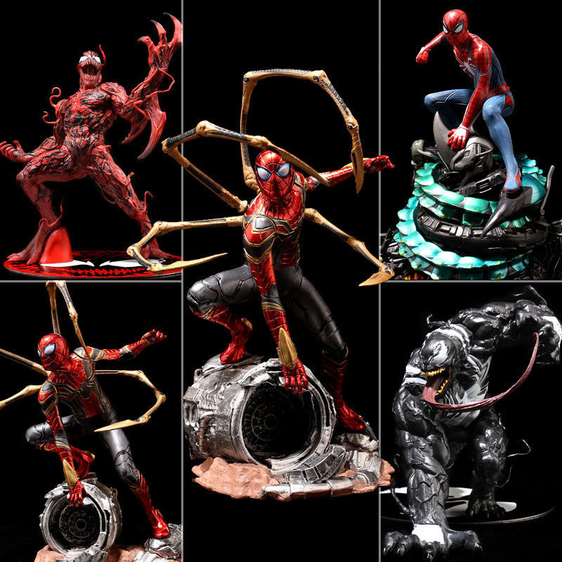 Fulian Marvel Iron Man Spider-Man รูป Venom Massacre Venom ชุดเครื่องประดับของเล่นเด็กของขวัญวันเกิด