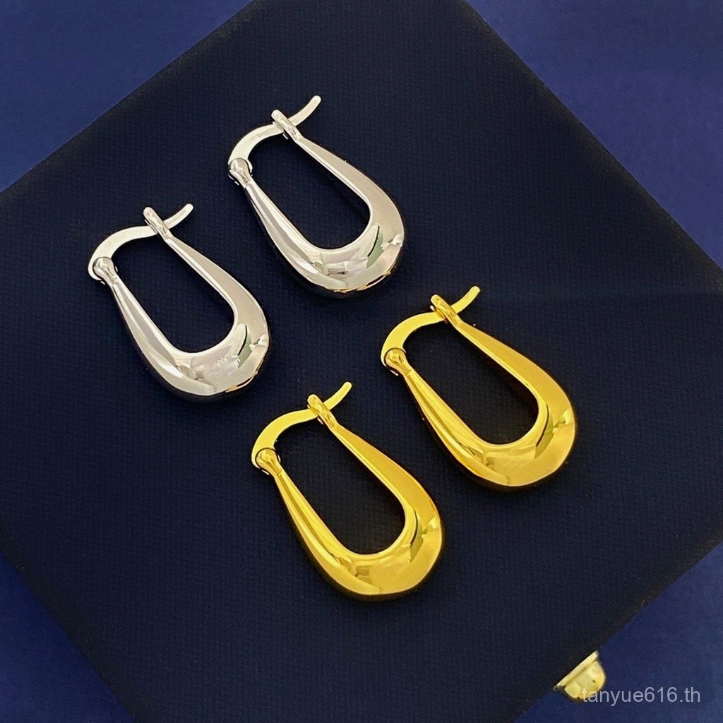0710-MSMK  New Product Best-Selling Cool Style Simple Heavy Industry Solid Metallic U-Shaped Oval Wa
