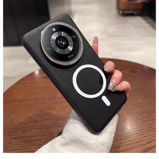 สําหรับ Realme 11 Pro / Realme 11 Pro Plus ฝาครอบป้องกันลายหนังพร้อมสติ๊กเกอร์แม่เหล็ก