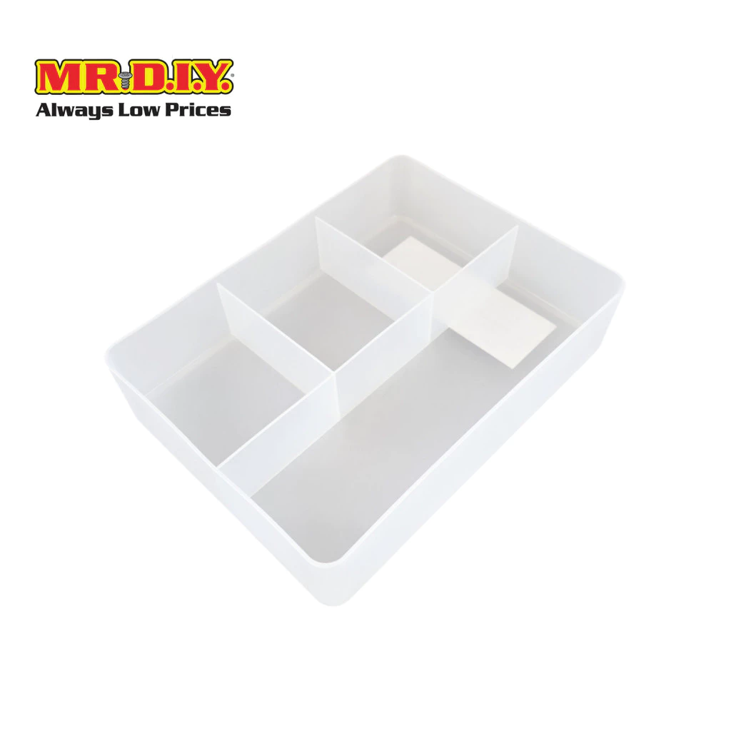 MR.D.I.Y. กล่องจัดระเบียบอเนกประสงค์ 4 ช่อง ขนาด 17 X 23 X 5.5 ซม.