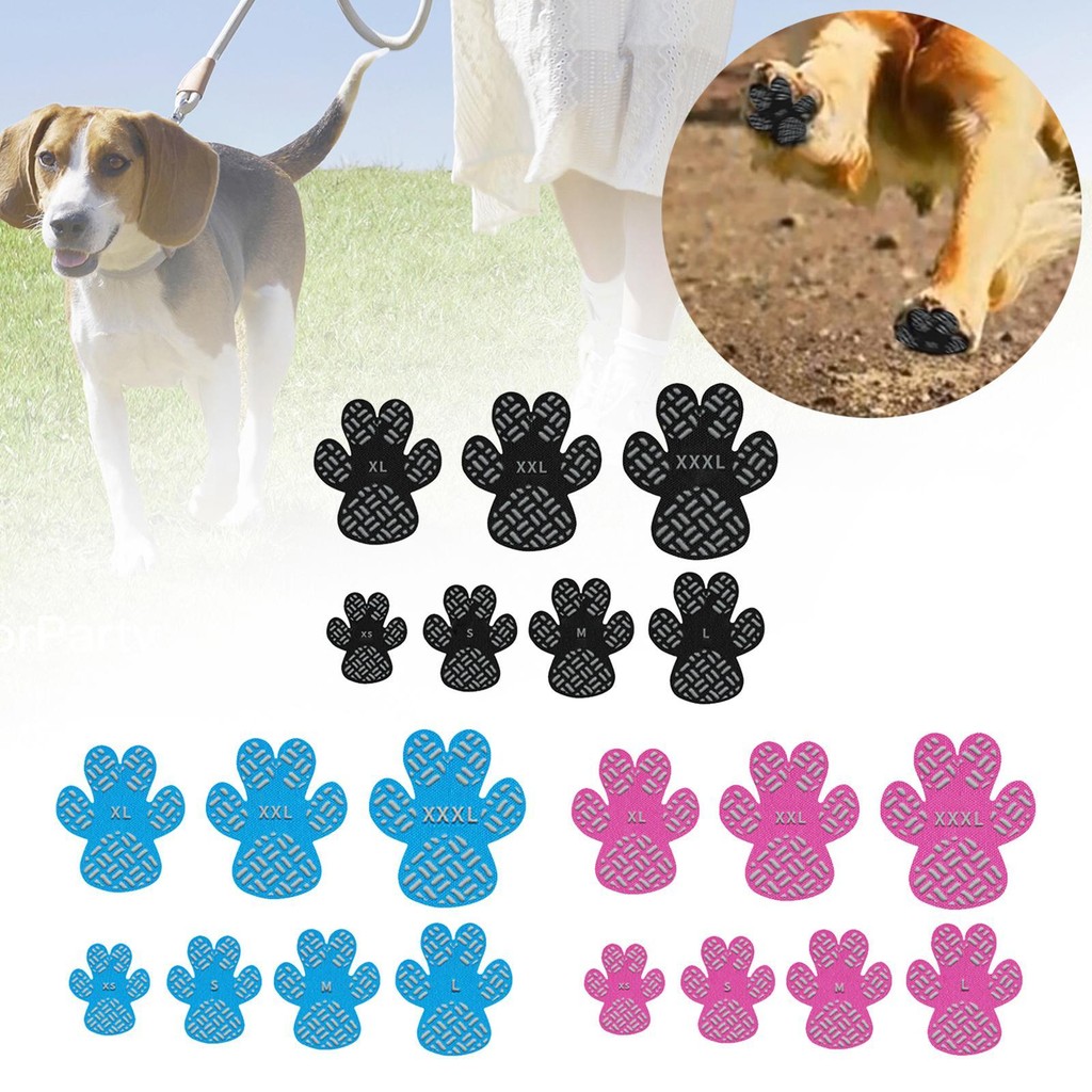 [trdfdv] แผ่นรองอุ้งเท้าสุนัข 4 ชิ้น Paw Grips Traction Pads Breathable สําหรับพื้นลื่นสุนัขอายุมากกว่า Essentials เปลี่ยนสุนัข Paw Protector