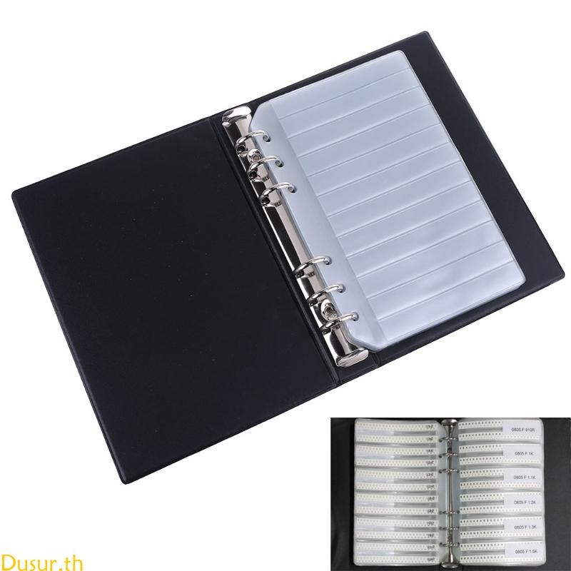 Dusur Resistor Capacitor Inductor Blank SMD ส่วนประกอบหนังสือตัวอย่างที่ว่างเปล่าสําหรับ 0402 0603 0