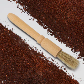 SUGA พร้อมส่ง แปรงไม้ปัดผงกาแฟ ด้ามจับไม้ ทำความสะอาดเครื่องบด ขนแปรงนุ่ม แข็งแรง เข้าถึงซอกมุม อุปกรณ์กาแฟ COD SUR405