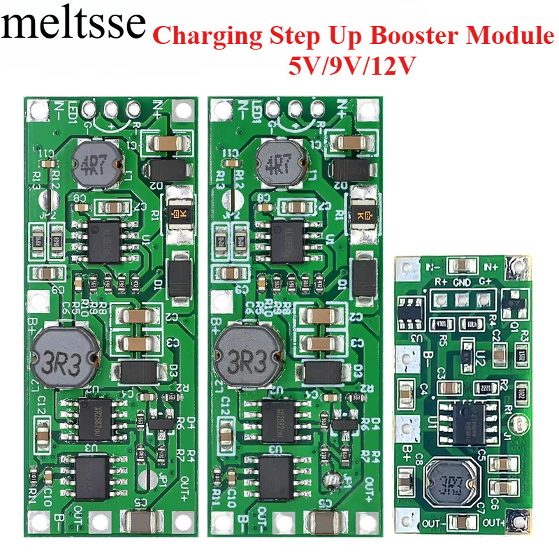 ชาร์จ Step Up Booster โมดูล Dc 5v-12v ถึง 9 v/12 v สําหรับ 18650 แบตเตอรี่ลิเธียม Ups ตัวแปลงป้องกันแรงดันไฟฟ้า Charge Discharge UPS ตัวแปลงป้องกัน