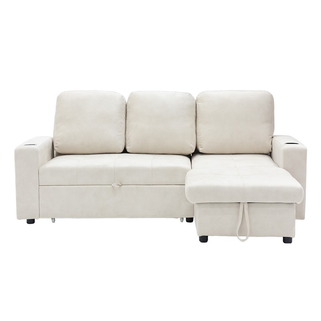 SB Design Square โซฟาเข้ามุมขวา รุ่น Reindeer สีครีม (210x166x94 ซม.)  แบรนด์ SB DESIGN SQUARE