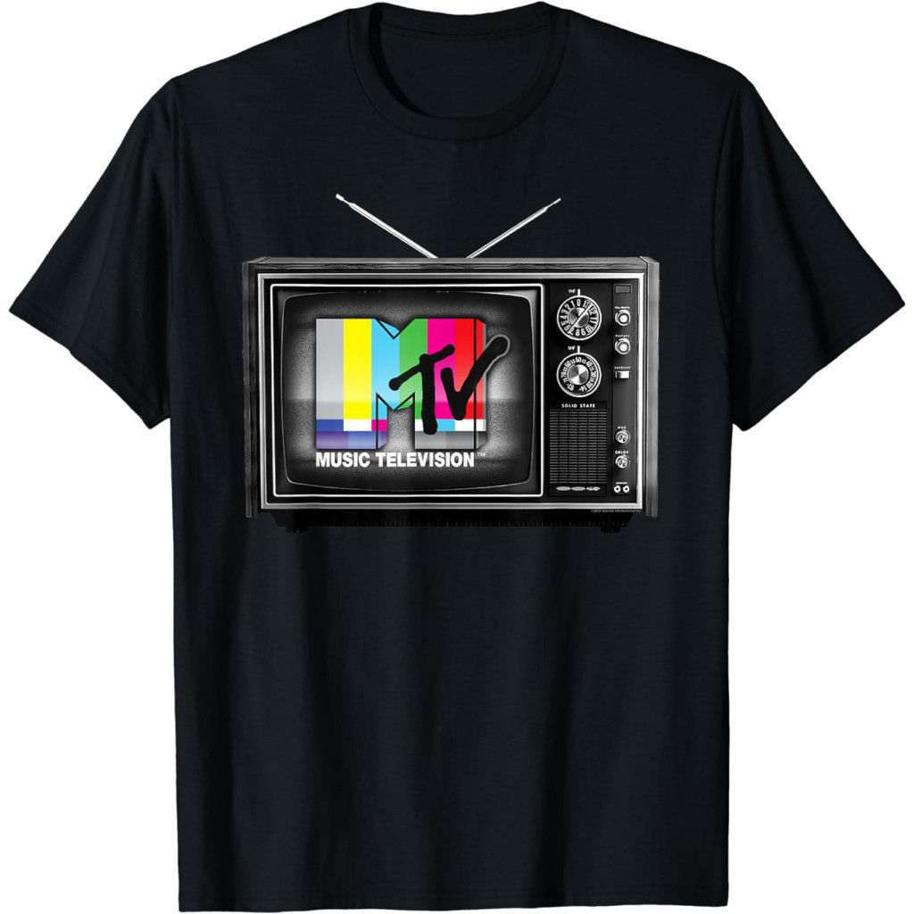 MTV เสื้อยืดผู้ใหญ่ MTV TV ดั้งเดิม
