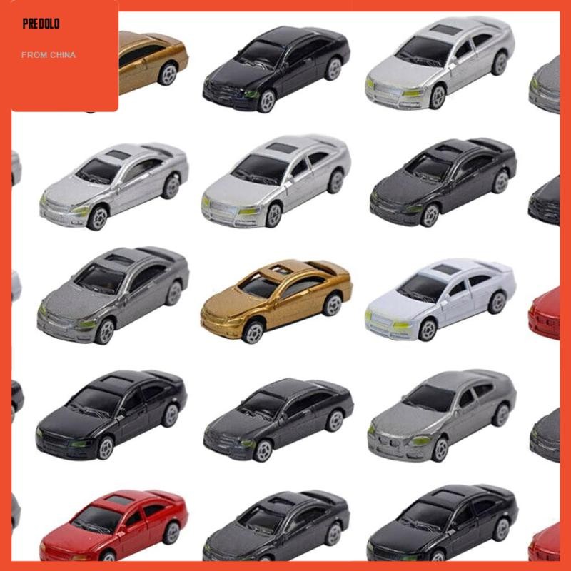 [Predolo] 50 ชิ้น 1:75 HO Scale รถโมเดล, HO Scale รุ่นของเล่นรถขนาดเล็ก 1/75 อาคาร