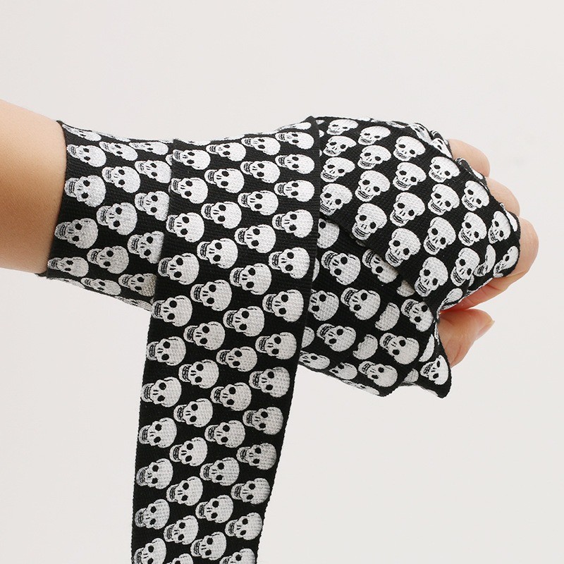.Hand Wraps 5 เมตร สำหรับการฝึกและแข่งขัน Boxing และ Combat Bandages ผ้าพันแผลยืดหยุ่น - รูปที่ 3