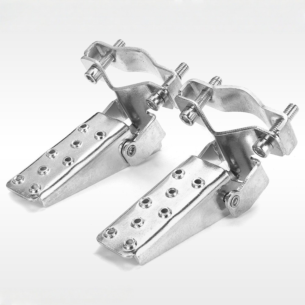 【Rasen Moto】ที่พักเท้าโลหะสีดําสําหรับรถจักรยานยนต์รถมอเตอร์ไซด์ - รูปที่ 2