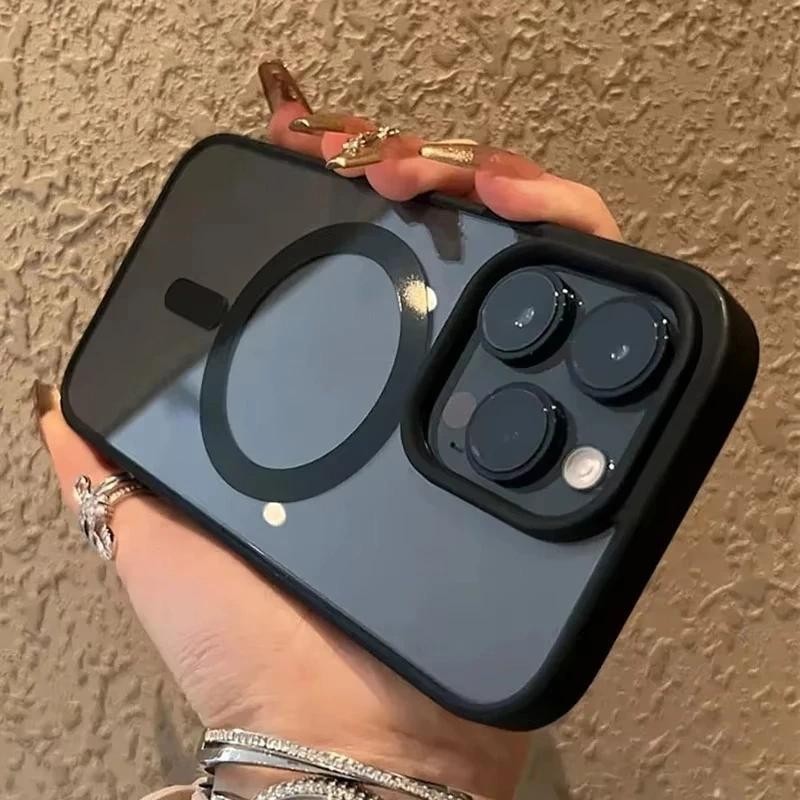 เคสโทรศัพท์ อะคริลิคใส กันกระแทก สําหรับ for iPhone 16 11 12 13 14 15 Pro Max 7 8 Plus XR X XS Max S