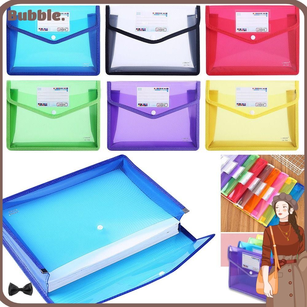BUBBLE A4 แฟ้มโฟลเดอร์ความจุขนาดใหญ่กันน้ําขายร้อนแฟ้ม Organizer