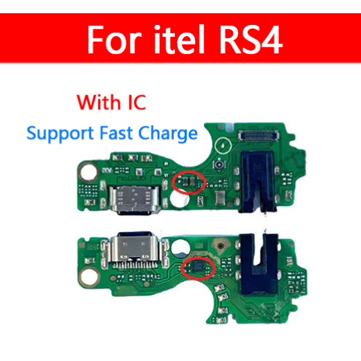พร้อมบอร์ดชาร์จ IC USB Flex สําหรับชิ้นส่วนทดแทนพอร์ตแจ็คชาร์จ Itel RS4 USB