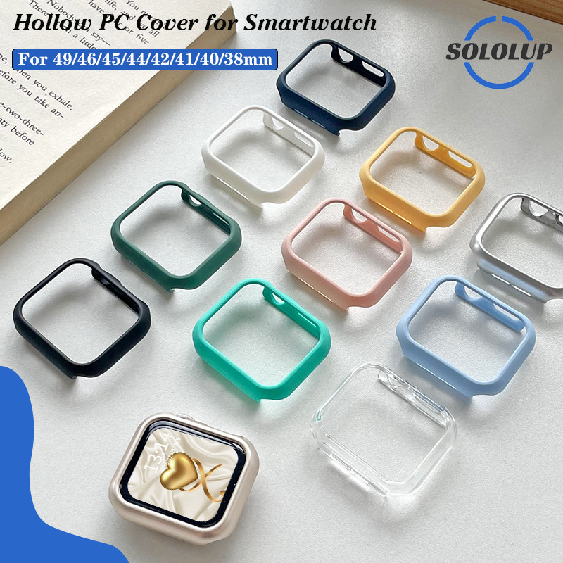 ฝากป้องกันแข็ง for IWatch Apple Watch Ultra/SE 3 2 49mm Series 11 10 9 8 7 6 46มม. 44 42 40 38มม.ป้องกันหน้าจอไม่มีฟิล์ม