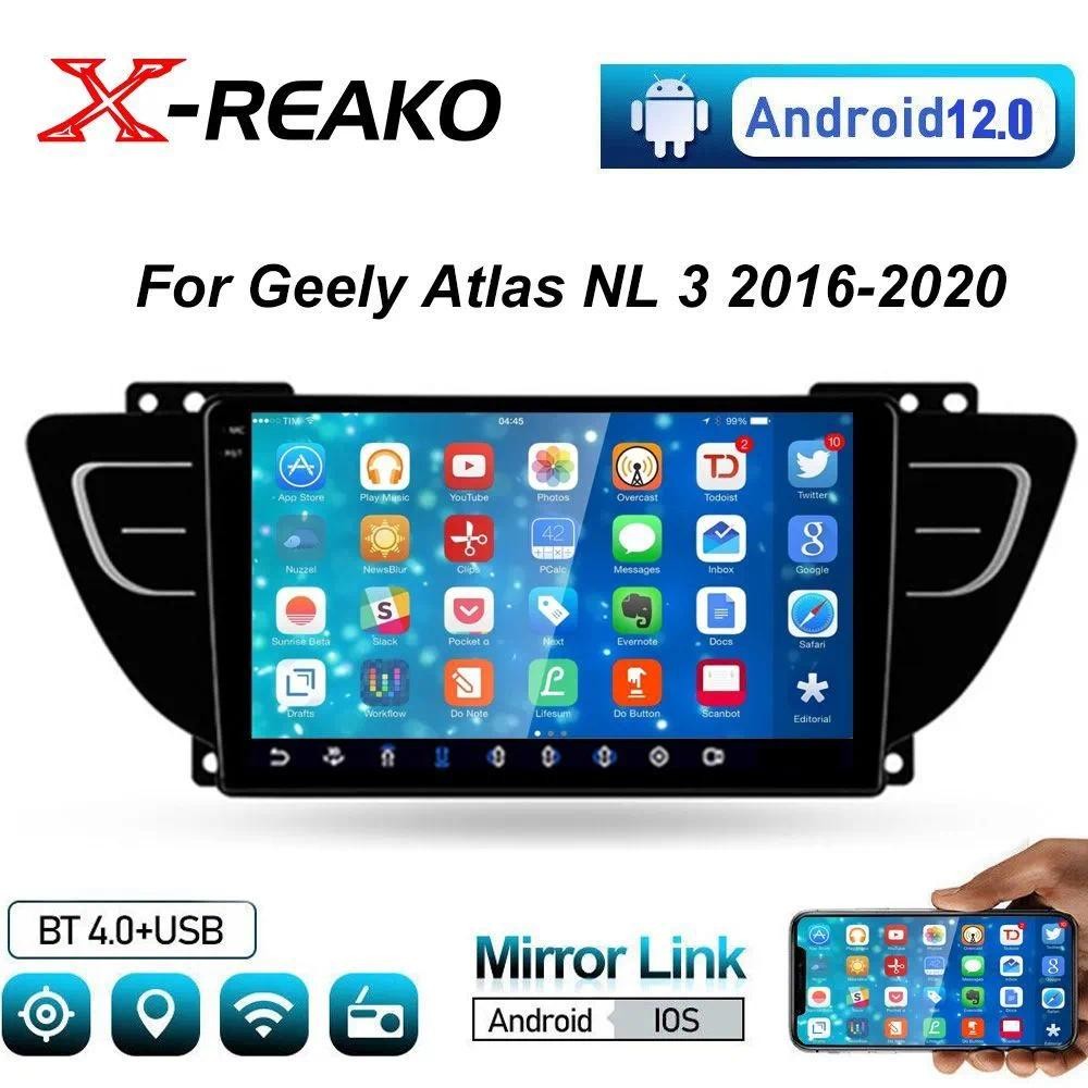 X-REAKO Car Recorder เส้นทแยงมุม: 9, "2 DIN, 1GB / 32GB