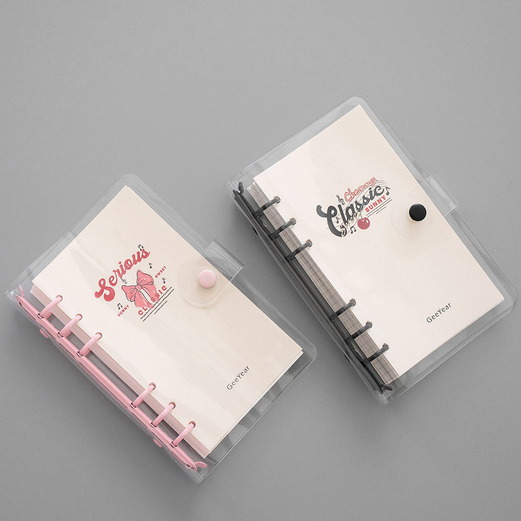 American Retro PVC Binder Notebook Girl Handbook a6 Mini Portable Notebook Binder Notebook High-Valu