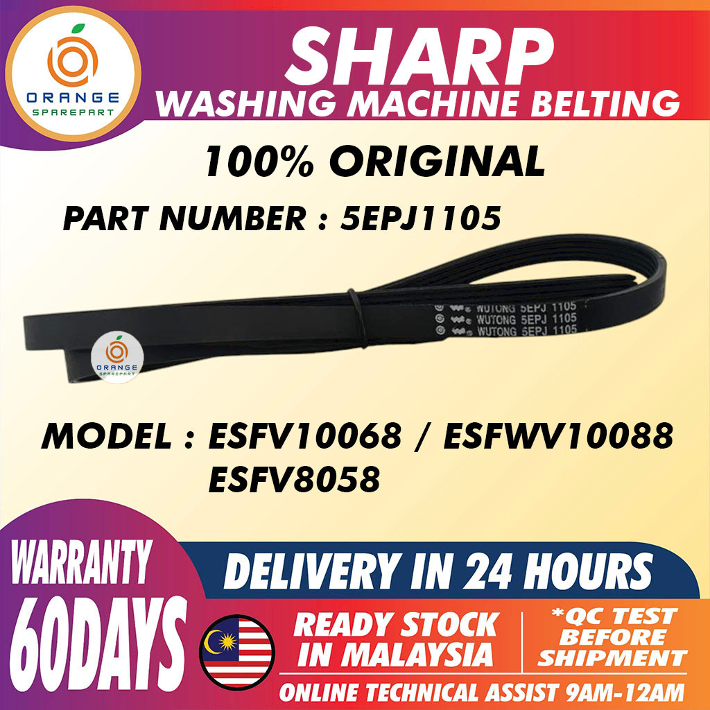 ESFWV10088 ESFV8058 5EPJ ESFV10068 1105 SHARP BELTING RUBBER DRYER BELT Mla9