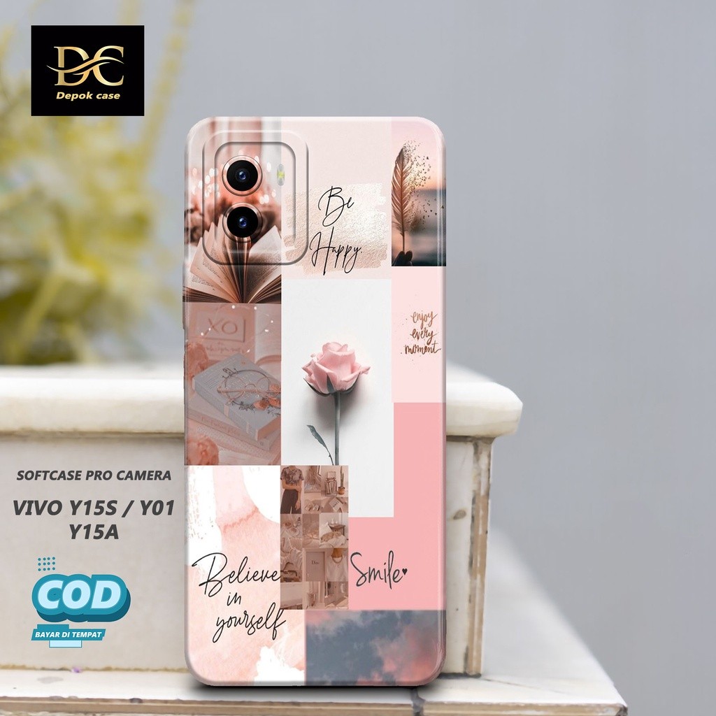 HP เคส Vivo Y15s / Y01 / Y15A - เคสแฟชั่น AESTHETIC - เคส Vivo Y15s ล่าสุด / Y01 / Y15A - เคสโทรศัพท