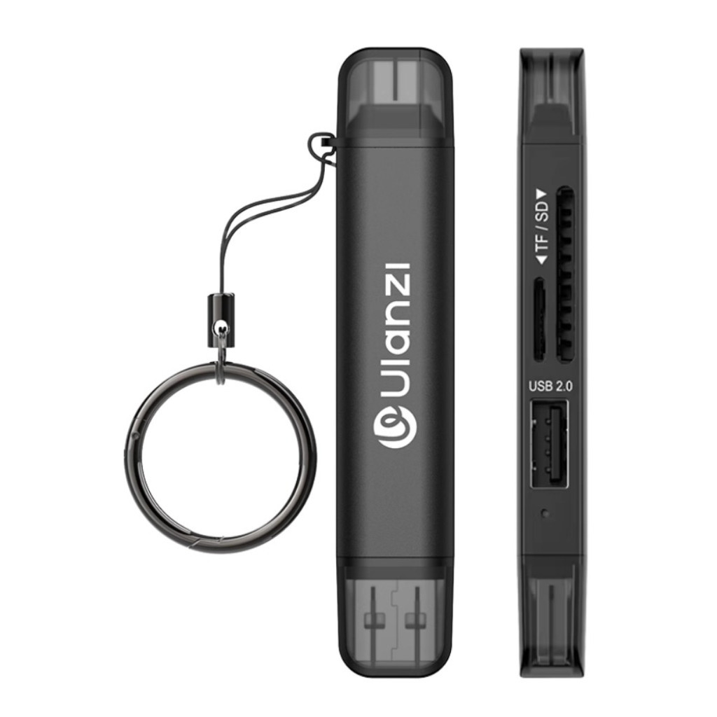 Ulanzi CR1 3in1 USB Card Reader การ์ดรีดเดอร์ ตัวอ่านการ์ด พกพา รองรับ SD/TF/USB ถ่ายโอนเร็ว 5Gbps