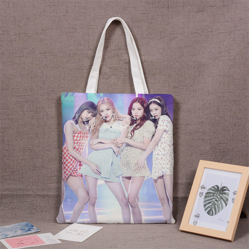 กระเป๋าโท้ตผ้าแคนวาส BLACKPINK Merch