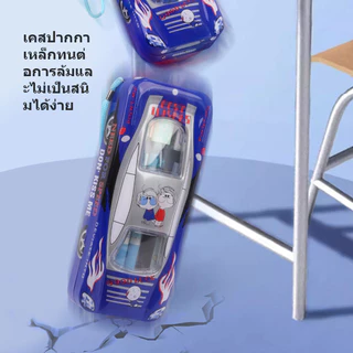 สำหรับเด็กนักเรียน รถยนต์สุดเท่ กล่องเครื่องเขียนเหล็ก กล่องดินสอล็อคได้ ความจุใหญ่