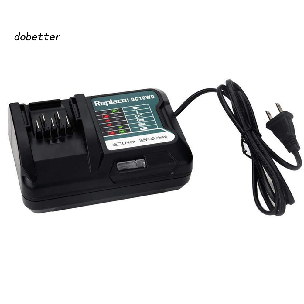 <Dobetter> ที่ชาร์จเปลี่ยนสําหรับ Makitas 108V 12V DC10WD BL1016 BL1021B BL1041B FD05 US Plug