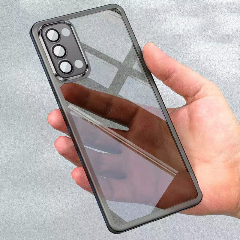 Simple สีน่ารักเคสโทรศัพท์สําหรับ OPPO Reno 3 4 5 6 6Z 7Z 8Z 4G 5G กรณีป้องกันกล้องเต็มรูปแบบ Anti Falling Clear ปกอ่อน