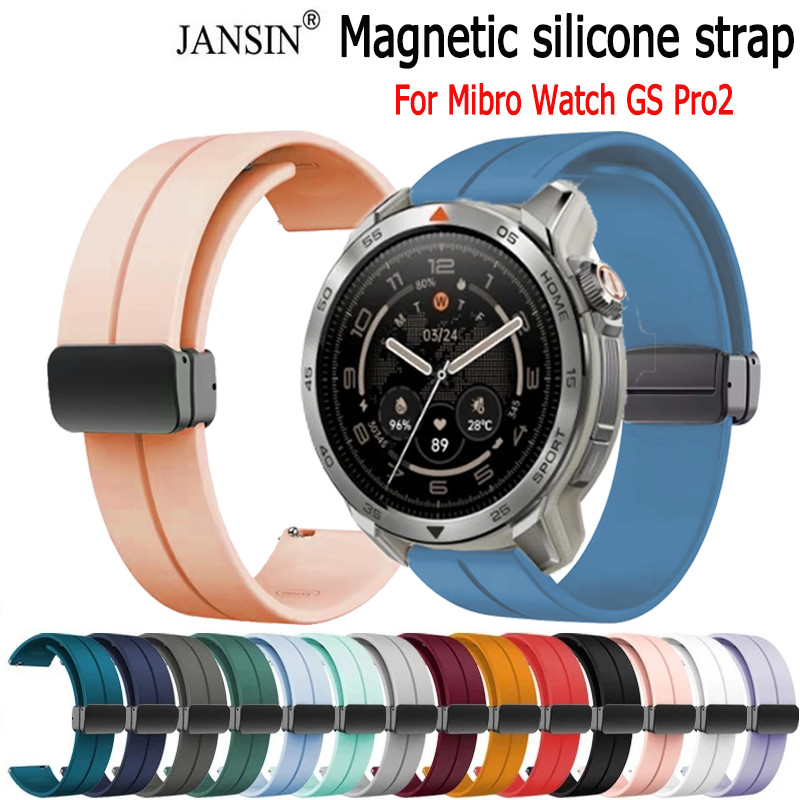 สายรัดข้อมือซิลิโคนแบบเปลี่ยนได้ สําหรับ Huawei Watch GT Runner 2 แม่เหล็กดูด