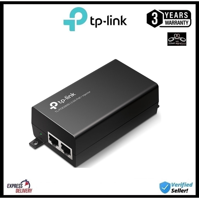 TP LINK TL-POE260S 2.5G POE+ INJECTOR