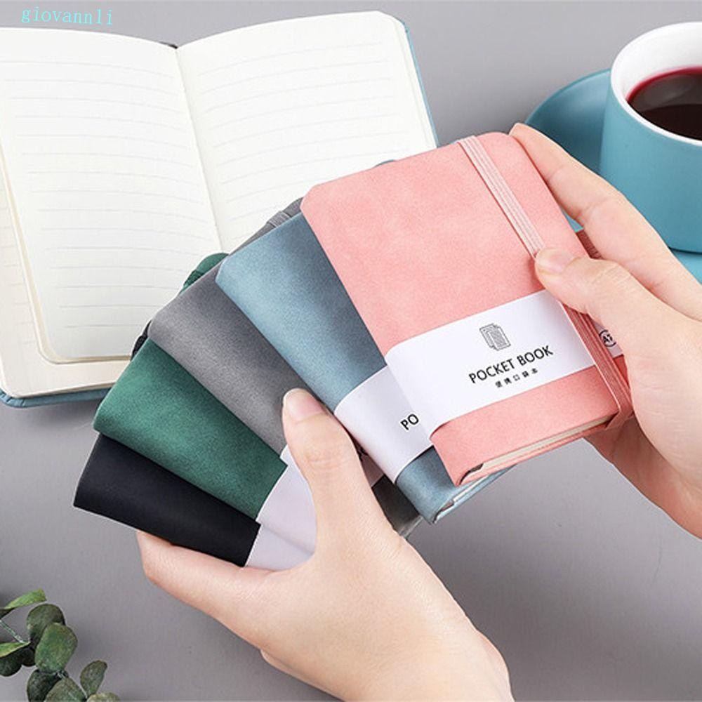 GIOVANN A6/A7 Pocket Notepad พร้อมวงยืดหยุ่น