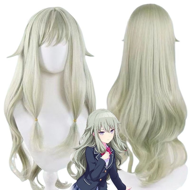 สินค้าใหม่พร้อมสต็อกแผนโลกอะนิเมะเวทีคุซังagi Ningning cos วิกผมที่มีสีสันผมหยิกยาวคอสเพลย์พร้อมสต็อ