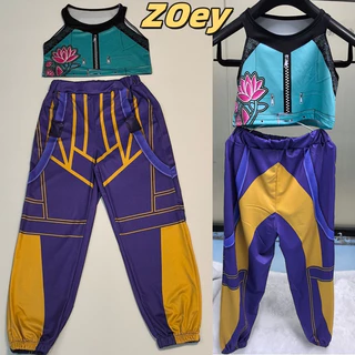 Fast Shipping แฟชั่น 2025 ใหม่ภาพยนตร์ K-Pop Mira Rumi Zoey Demon Hunters คอสเพลย์เครื่องแต่งกายสําหรับสาวฮาโลวีน Stage 3D พิมพ์รูปแบบบทบาทเล่นเสื้อผ้า demon slayer cosplay halloween Costumes