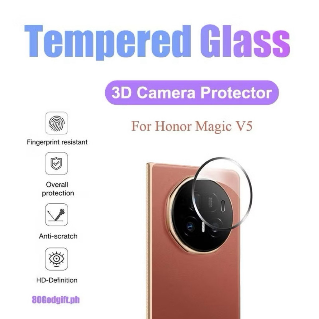 ฟิล์มกระจกเลนส์กล้อง สำหรับ Honor Magic V5 ตรงรุ่น พร้อมส่ง กันกระแทก ป้องกันเลนส์กล้อง