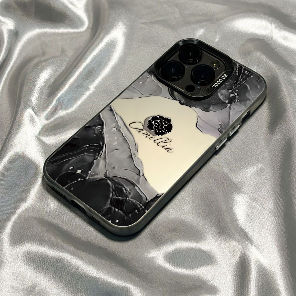 IMD เคส OPPO A5 Pro A3X A60 A79 A17 A16 A18 A15 A57 A54 A78 A5s A58 A53 A12 A38 A77 5G เคสกันกระแทกฝาหลังชุบเงินหรูหรา - รูปที่ 6