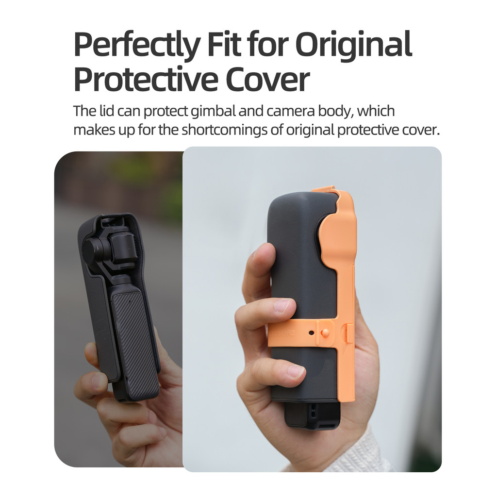 Sunnylife อัพเกรดฝาครอบด้านบนพร้อมตัวกรองเลนส์สําหรับ DJI Osmo Pocket 3 Anti-Fall ฝาครอบป้องกันพร้อมอุปกรณ์เสริมกล้อง Lanyard ราคา ถูกที่สุด ดีลบีเคเค แกลเลอรีภาพที่ 6