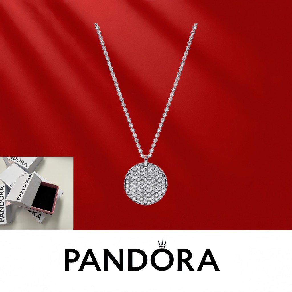 สร้อยคอมีดีไซน์โซลิดจากเครื่องประดับเงินแท้ Pandora S925 รหัส 392451C00