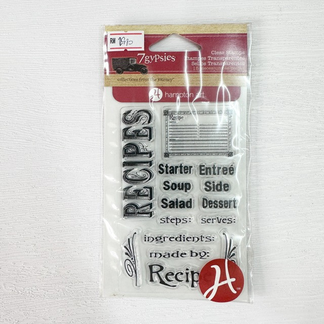 7gypsies Cling Stamp 4X7.75 - สูตร